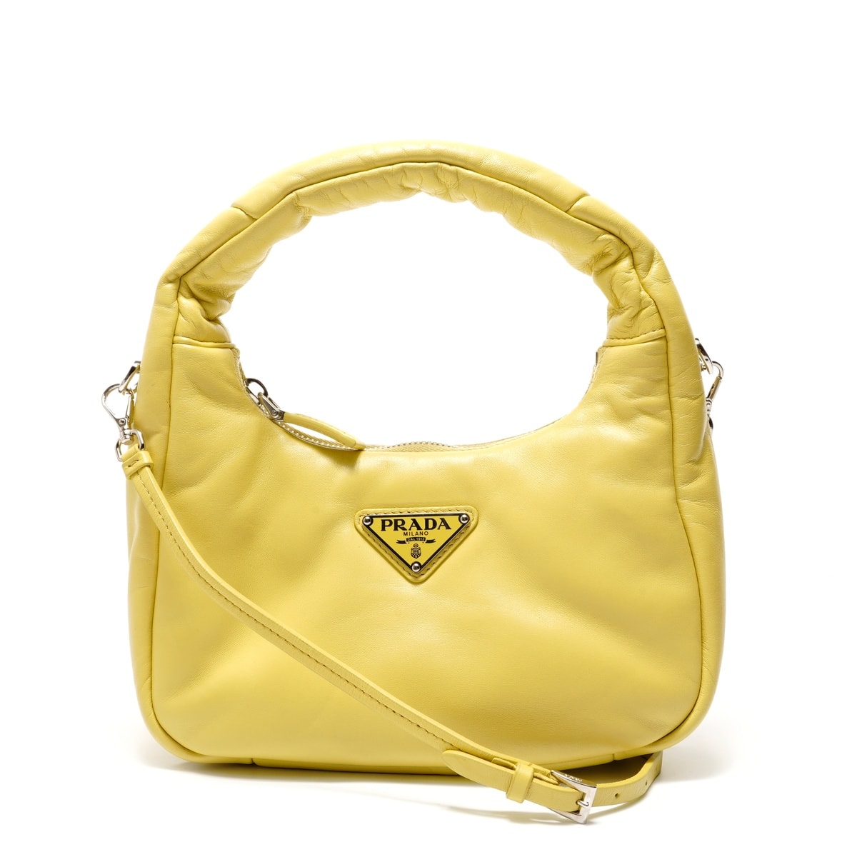 プラダ PRADA 2way パデット ミニ ソフト ナッパレザー ショルダーバッグ【中古】