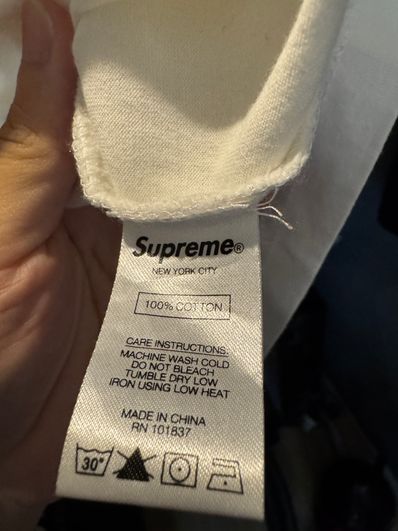 Supreme Small Box Tee "White"(Made in China)(22FW)