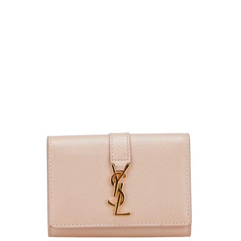 サンローラン YSLロゴ 6連 キーケース 438963 ピンク レザー レディース SAINT LAURENT 【中古】