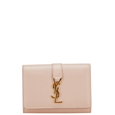 サンローラン YSLロゴ 6連 キーケース 438963 ピンク レザー レディース SAINT LAURENT 【中古】