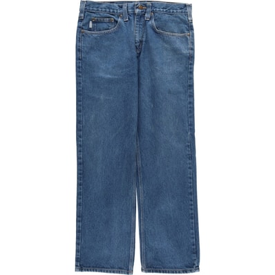 古着 カーハート Carhartt テーパードデニムパンツ メンズw33相当/eaa617052