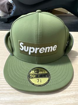 超人気新品 supreme ニューエラ ウインドストッパー カーキ キャップ