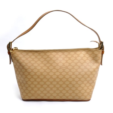 CELINE セリーヌ マカダム柄 アクセサリーポーチ アクセサリーポーチ ベージュ CE00/12 レディース【中古】