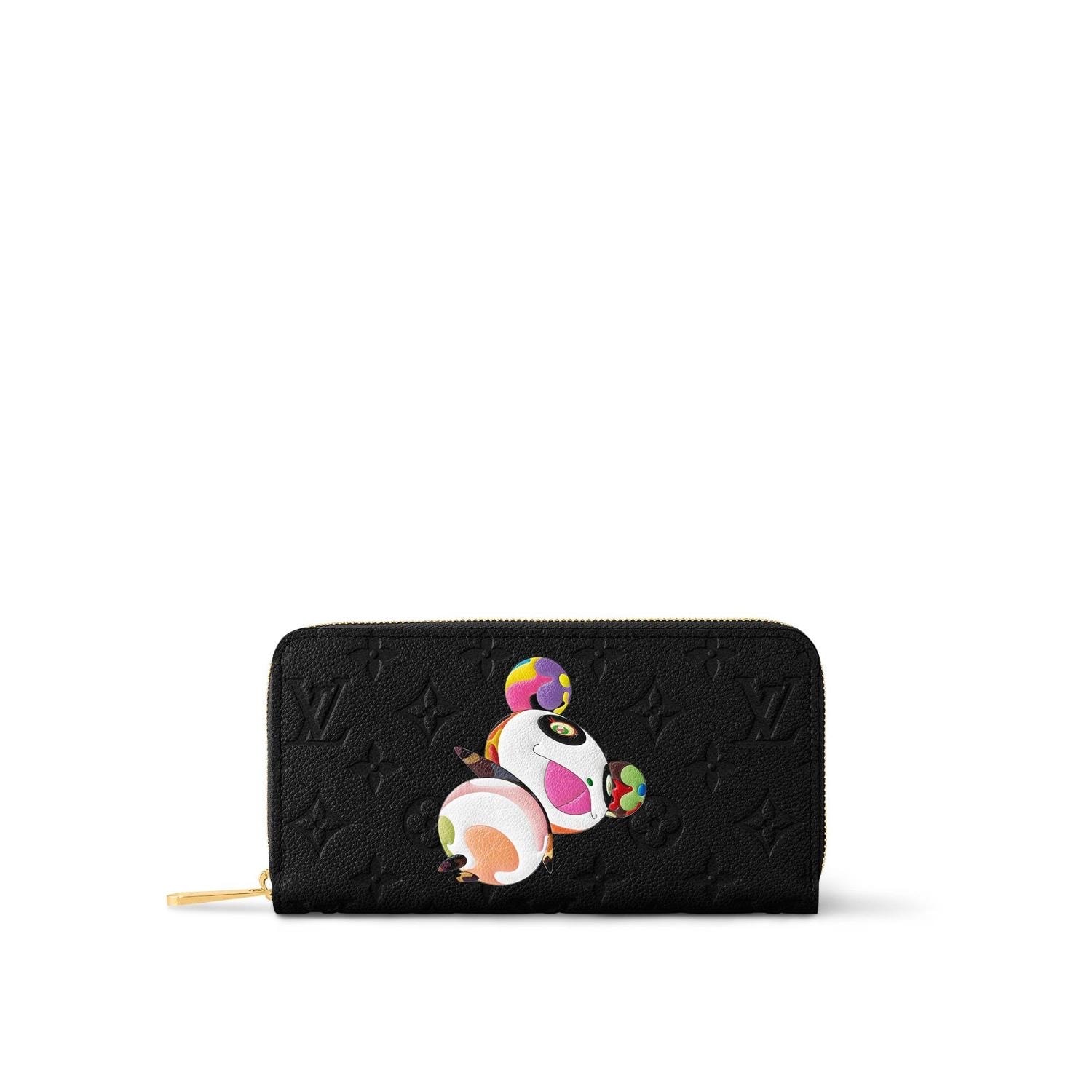 Louis Vuitton x Takashi Murakami Zippy Wallet Monogram Empreinte Japan Exclusive "Noir"
