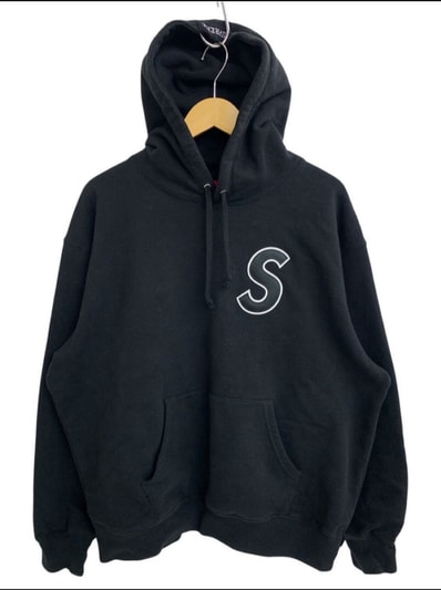 Supreme S Logo Hooded Sweatshirt "Black"