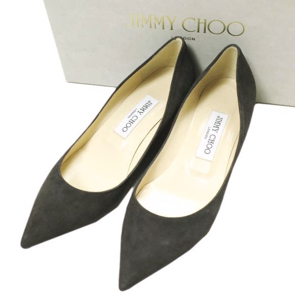 未使用 JIMMY CHOO ジミーチュウ ウエッジソール スエード パンプス 新品・未使用(ワケあり)】新品 JIMMY CHOO ジミーチュウ