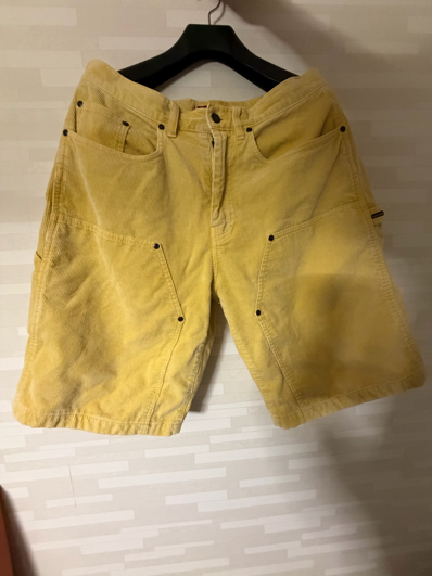 Supreme Washed Corduroy Double Knee Painter Short "Yellow"