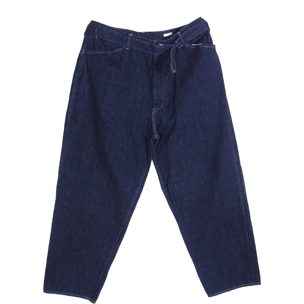 COMOLI コモリ デニムパンツ 23SS X01-03001 ベルテッド デニムパンツ インディゴ インディゴブルー系 4【中古】