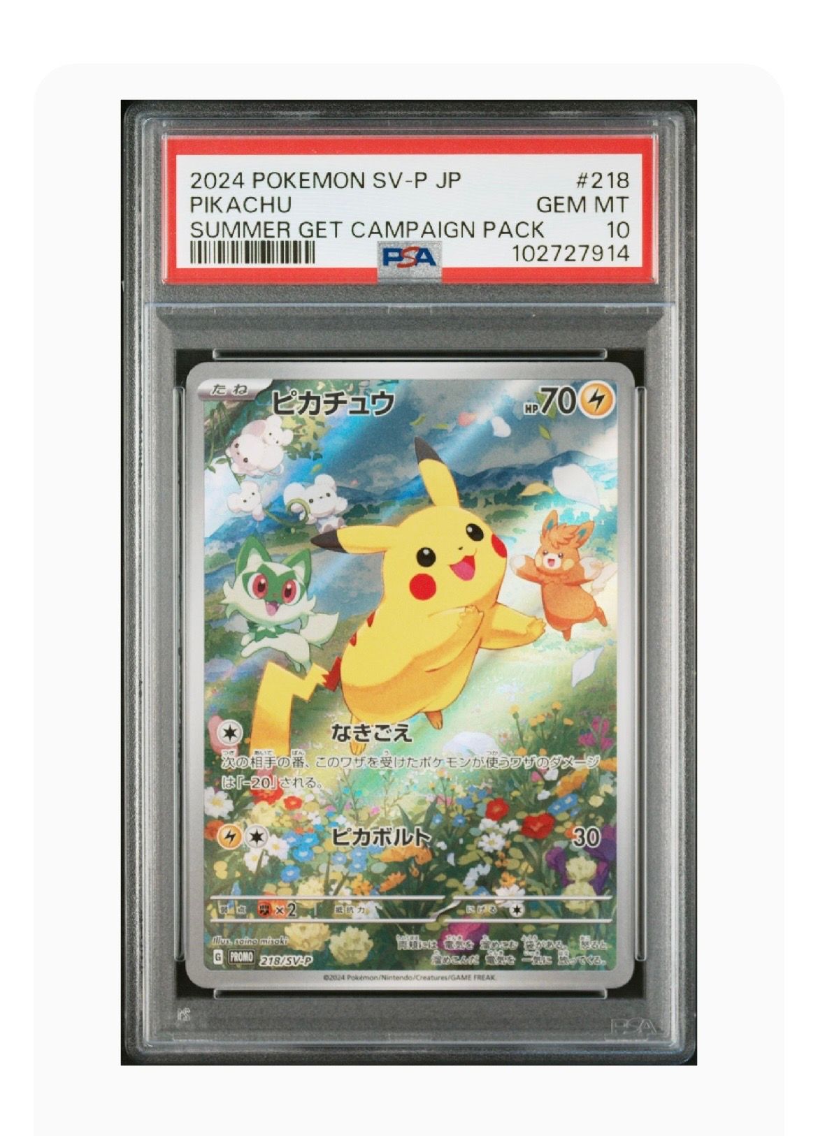 ピカチュウ P [SV-P 218](プロモカードパック「ポケカの夏がキタ!プロモカードGetキャンペーン!」)