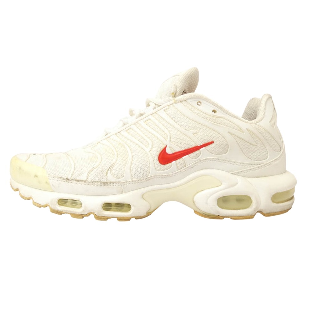 Supreme シュプリーム スニーカー DA1472-100 x Nike ナイキ Air Max Plus TN White Speed Red エアマックスプラス ホワイト スピード レッド ローカット スニーカー ホワイト系 28.0cm【中古】