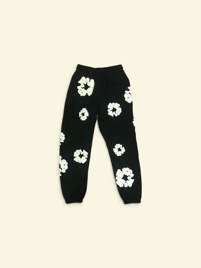 DENIM TEARS Cotton Wreath Sweatpants "Black"