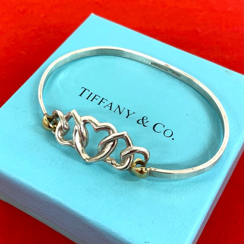 B (目立った傷や汚れなし)】TIFFANY&Co. ティファニー トリプル ハート B (目立った傷や汚れなし)】TIFFANY&Co. ティファニー トリプル ハート