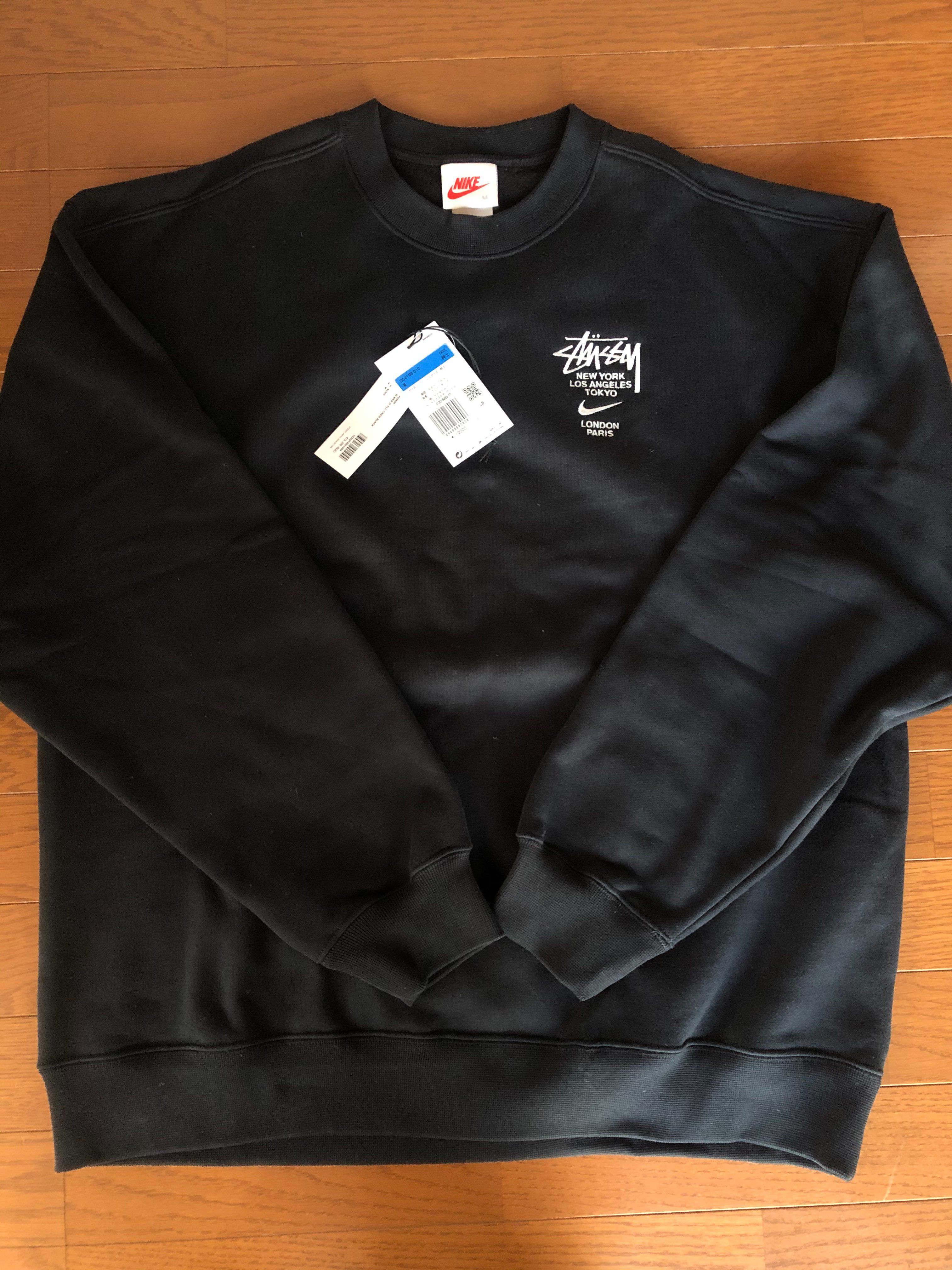 Nike x Stussy International Crewneck Sweatshirt (US Size) "Black" DC4198-010