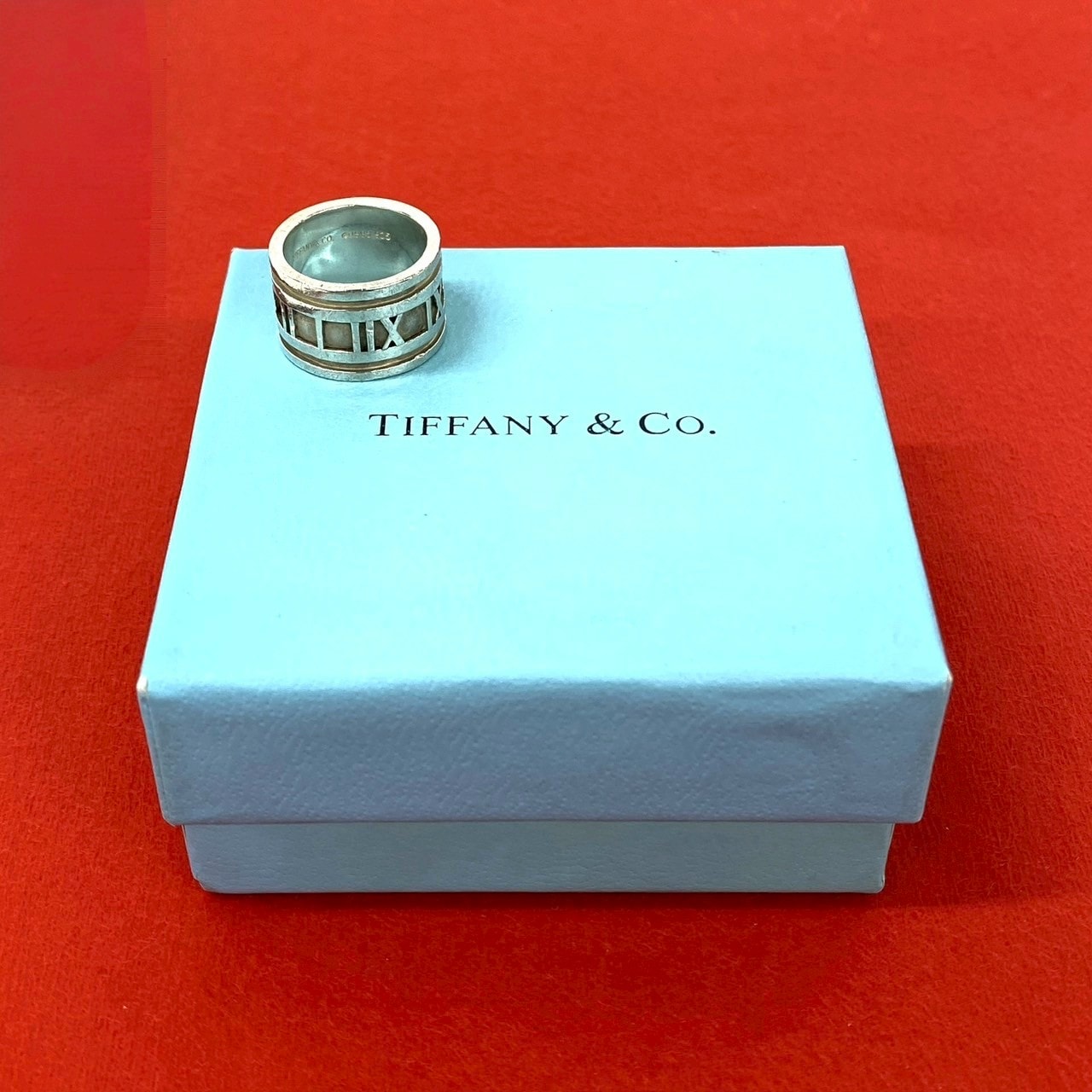 TIFFANY&Co. ティファニー アトラス ワイド リング シルバー925 リング・指輪 9号 シルバー
 33144