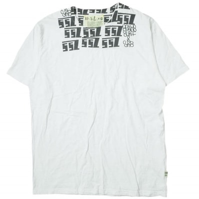 SSZ エスエスゼット エスエスズィー 18SS NECK TEE ネックプリントTシャツ 11-08-3869-120 M ホワイト 半袖 BEAMS SURF&SK8 トップス g10692