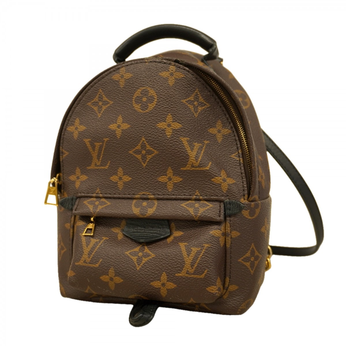 【6dc2814】ルイヴィトン リュック・デイパック モノグラム パームスプリングスバックパックMINI ブラウン【中古】レディース