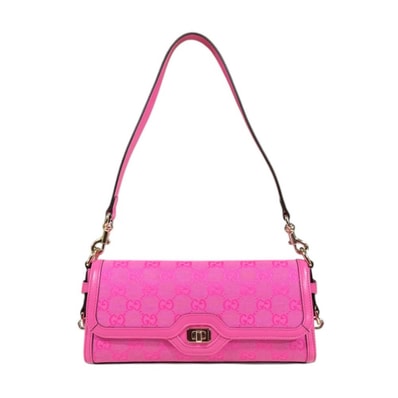 グッチ ミニショルダーバッグ ルーチェ ショルダーバッグ GGキャンバス 788061 ピンク レディース GUCCI 中古