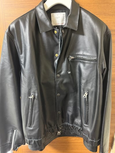 sacai 26SS Leather Blouson "Black"