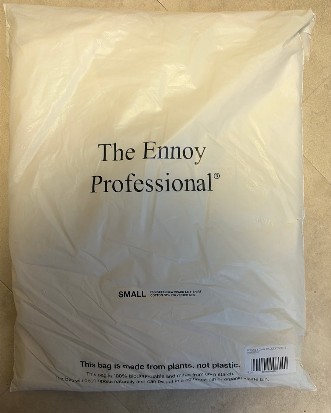 ENNOY Pocket & Crew 2Pack LS T-Shirt "White"