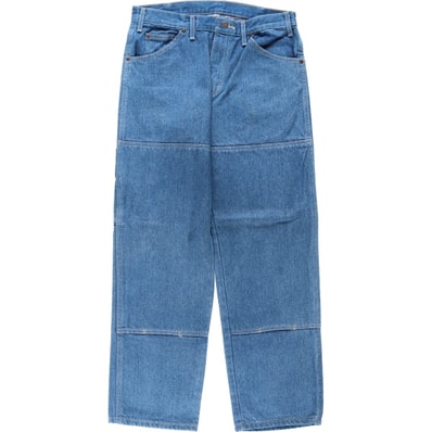 古着 ディッキーズ Dickies ダブルニー デニム ワークパンツ メンズw32相当/eaa642970