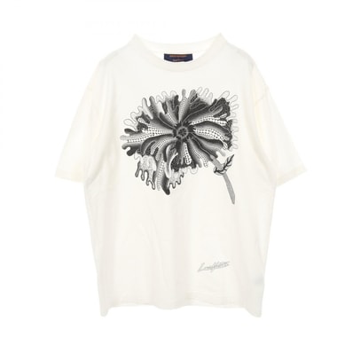 ルイ・ヴィトン LOUIS VUITTON yayoi kusama サイケデリックフラワー カットソー 衣料品 トップス コットン メンズ ホワイト系 / ブラック系 RM231HNPGHOY37W 【中古】