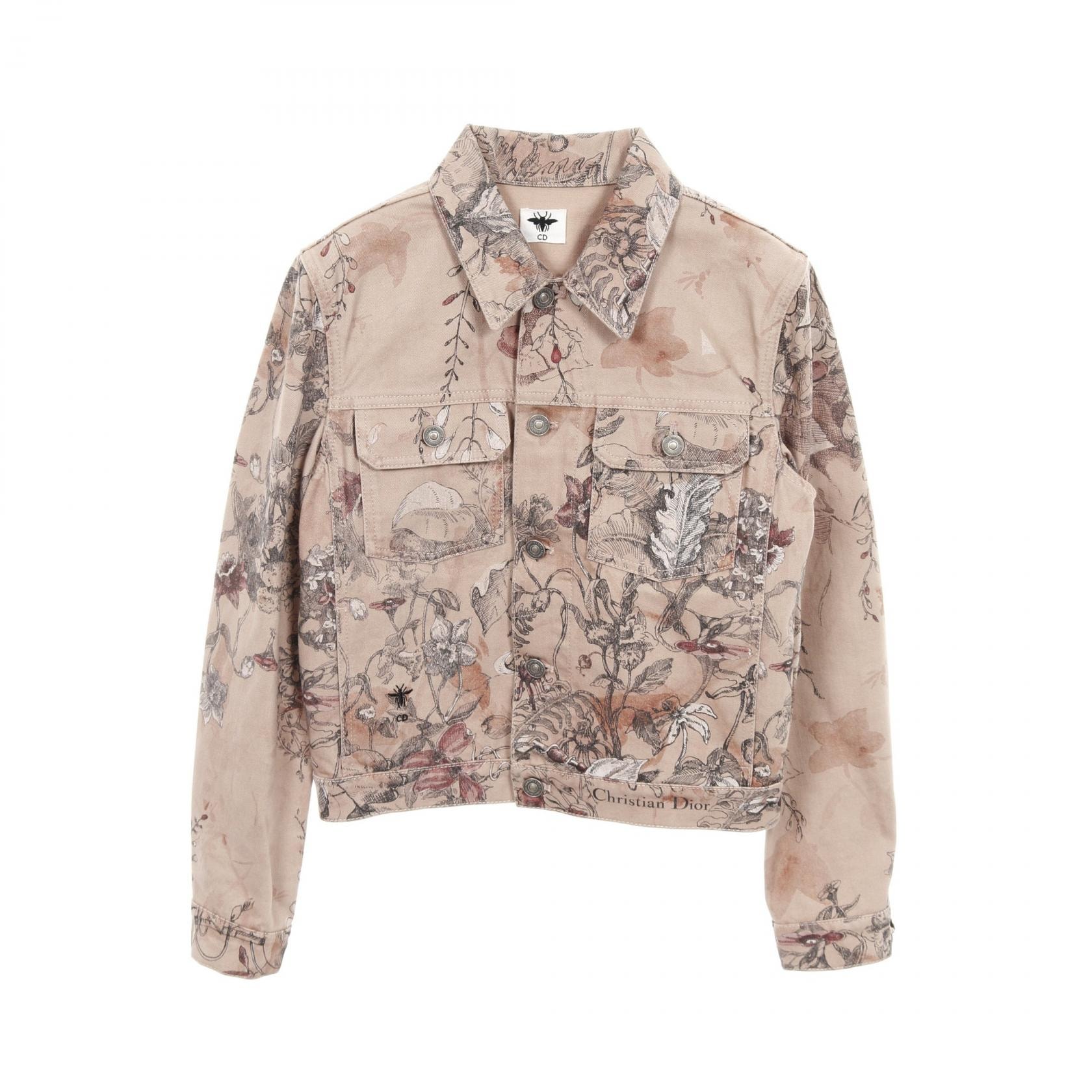ディオール Dior デニムジャケット 衣料品 アウター コットン コットン レディース ピンク系 312V11A3569 【中古】