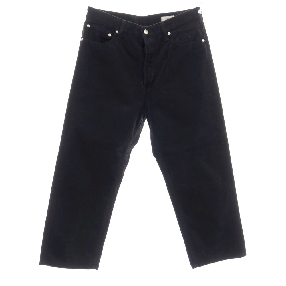 【中古】ハイク HYKE コットン コーデュロイパンツ ブラック【サイズ36】【メンズ】