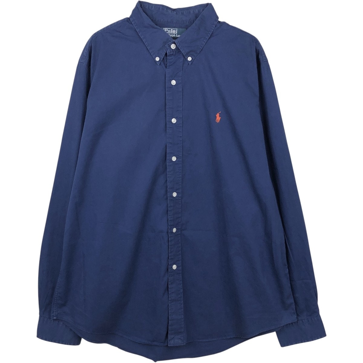 古着 ラルフローレン Ralph Lauren POLO by Ralph Lauren CUSTOM FIT 長袖 ボタンダウンシャツ メンズXL相当/eaa666170