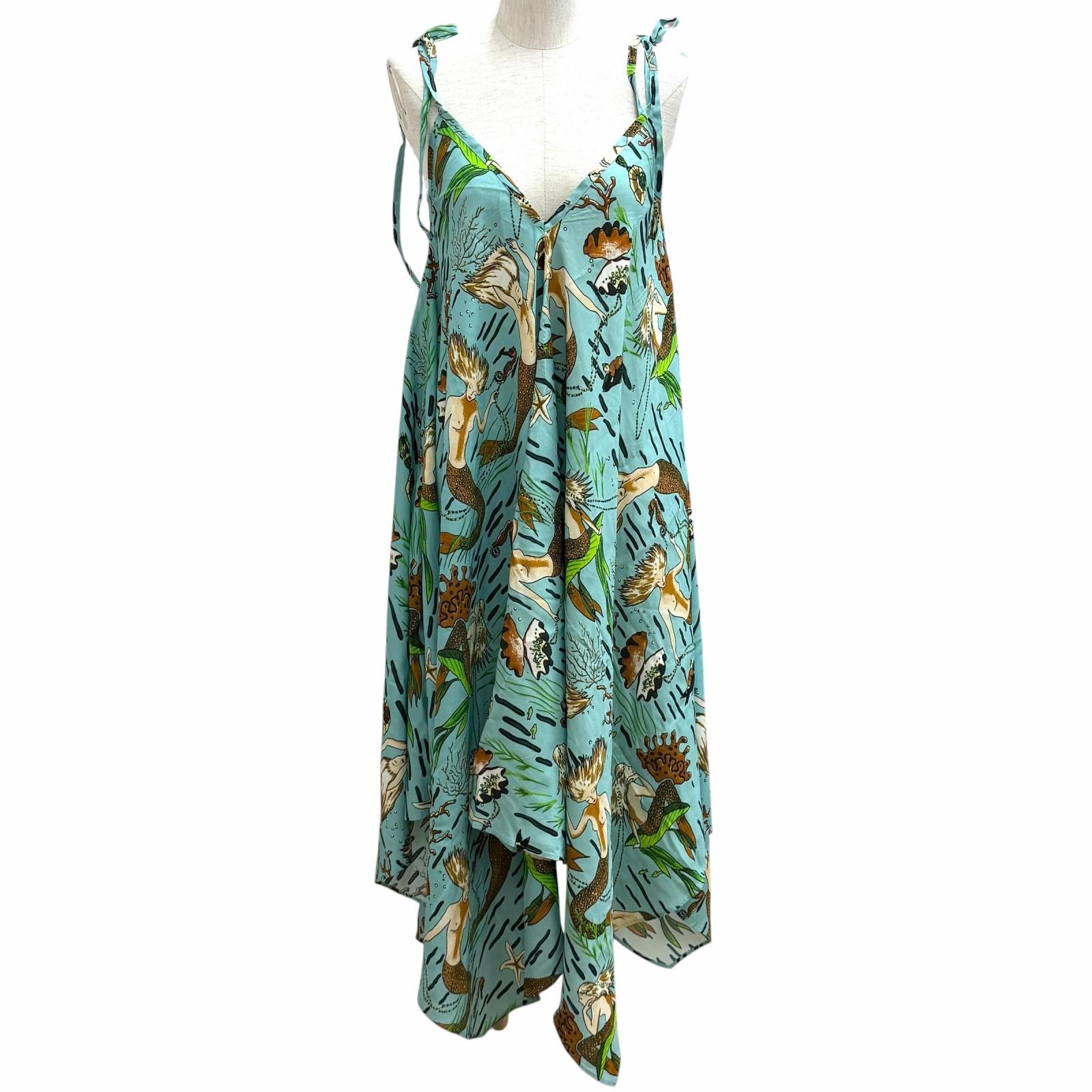 極美品 ロエベ×パウラズイビザ ワンピース グリーン S D2286120PO