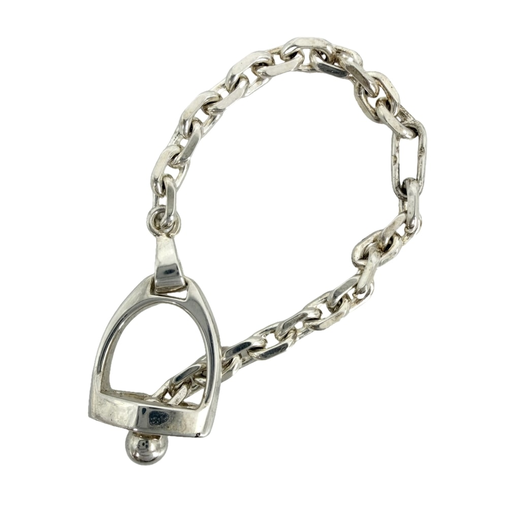 HERMES エルメス キーホルダー エトリエ チャーム メンズ レディース シルバー925    ユニセックス 約8.3g【中古品】