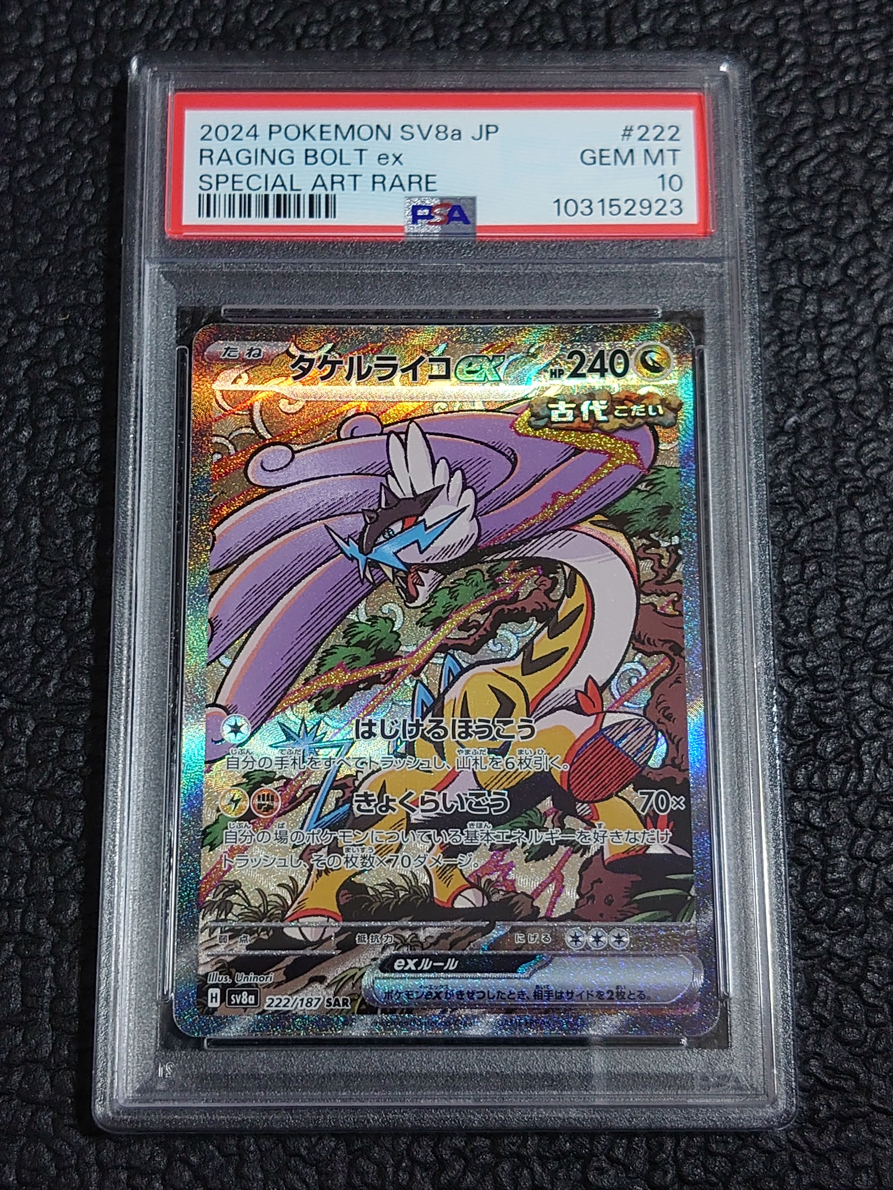 タケルライコex SAR [SV8a 222/187](ハイクラスパック「テラスタルフェスex」)