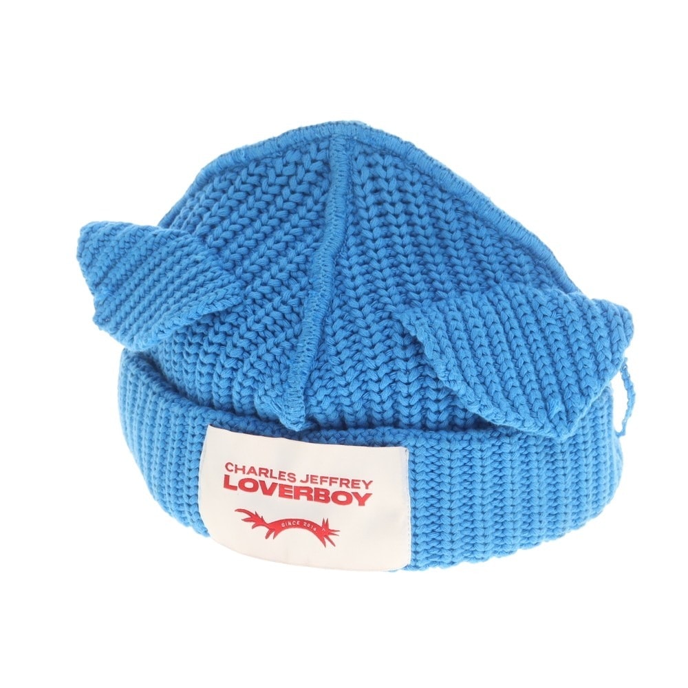【中古】チャールズジェフリーラバーボーイ Charles Jeffrey LOVERBOY ローゲージコットン ニットキャップ ブルー【メンズ】