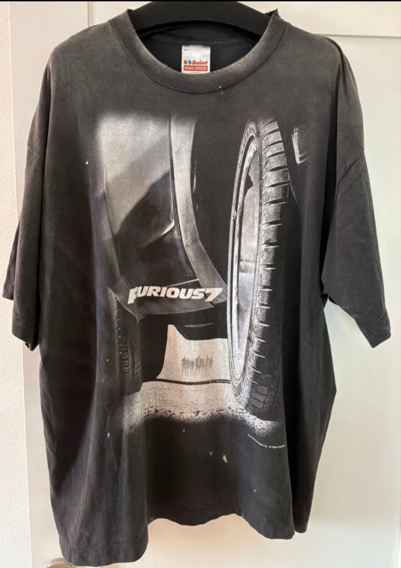 SAINT Mxxxxxx x FAST AND FURIOUS SS Tee Furious 7 "Black"