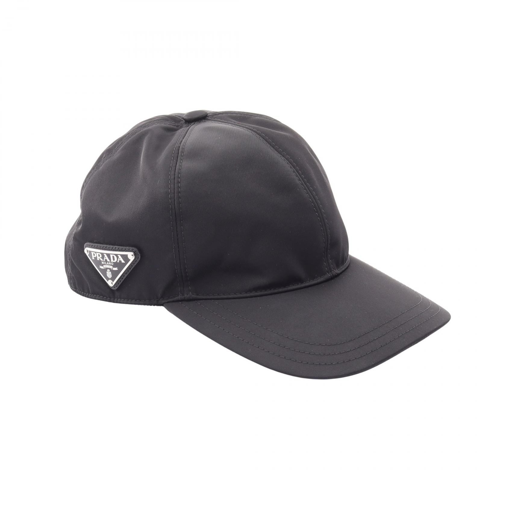 プラダ PRADA Re Nylon キャップ 帽子 ナイロン メンズ ブラック系 2HC274_2DMI_F0002 【中古】