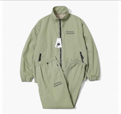 ENNOY Stylistshibutsu Nylon Jacket + Pants Set Up "Sage"
