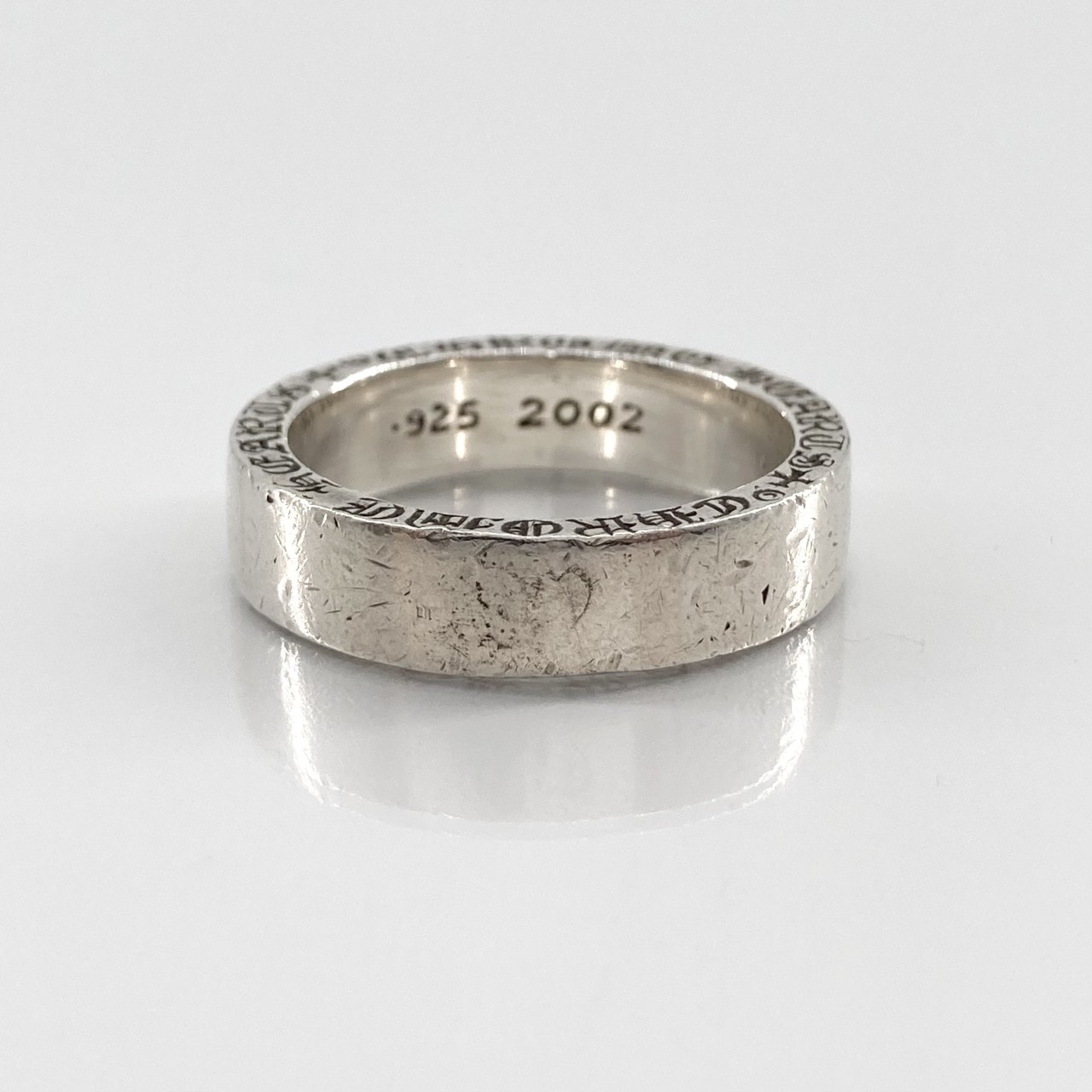 CHROME HEARTS(クロムハーツ) SPACER PLN 6mmスペーサープレーン SV925 #22.5号 リング・指輪 10.8g シルバー
