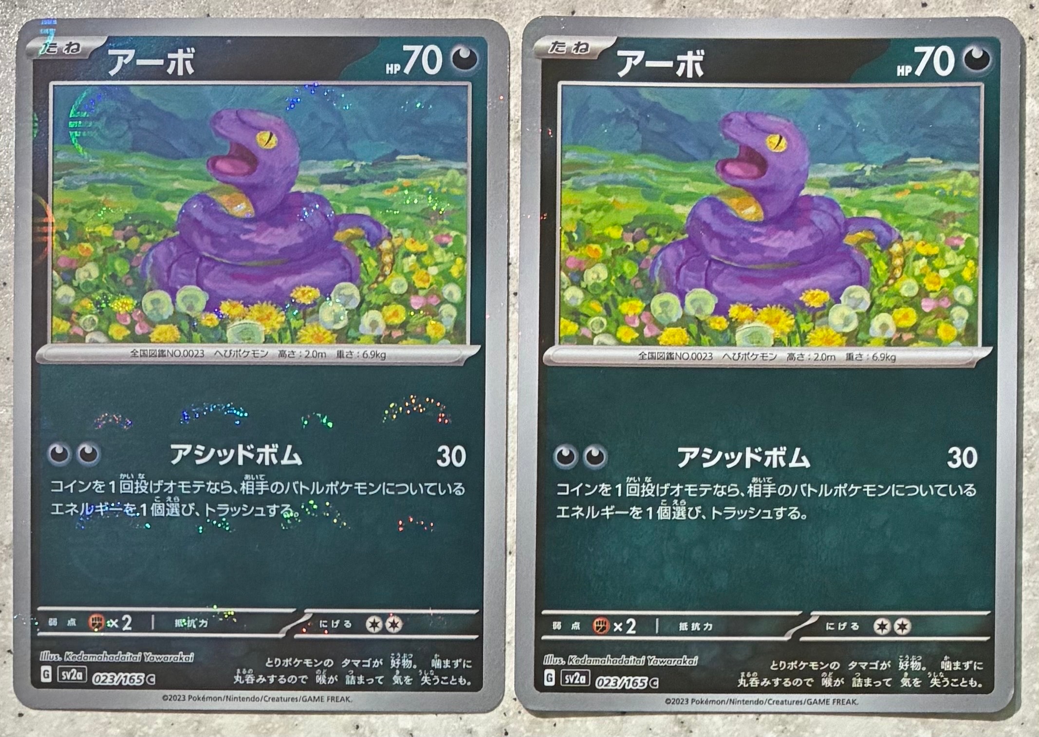 PSA10】アーボ C: マスターボールミラー[SV2a 023/165](強化拡張パック