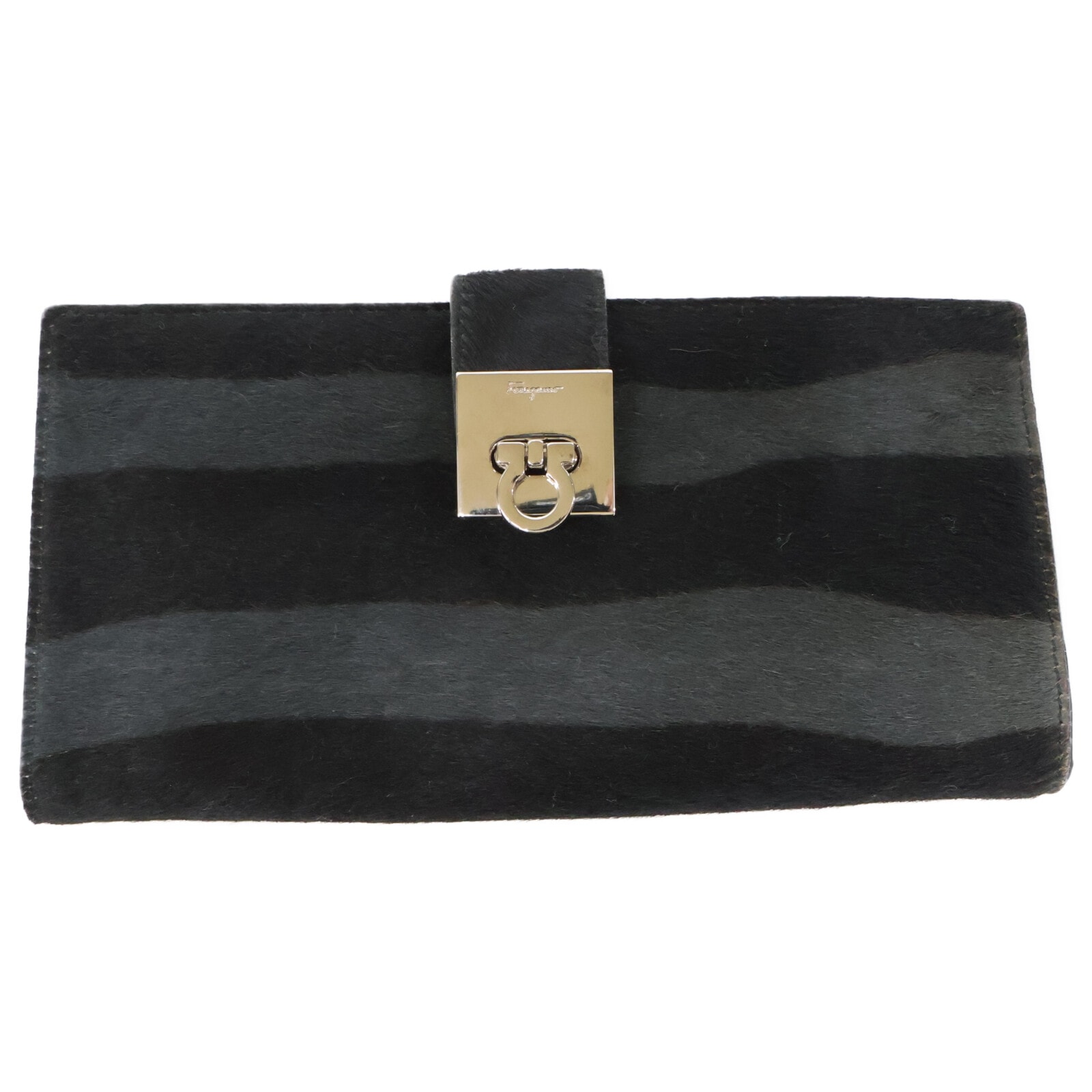 サルヴァトーレフェラガモ AQ-229238 ハラコ ガンチーニ 2つ折り財布