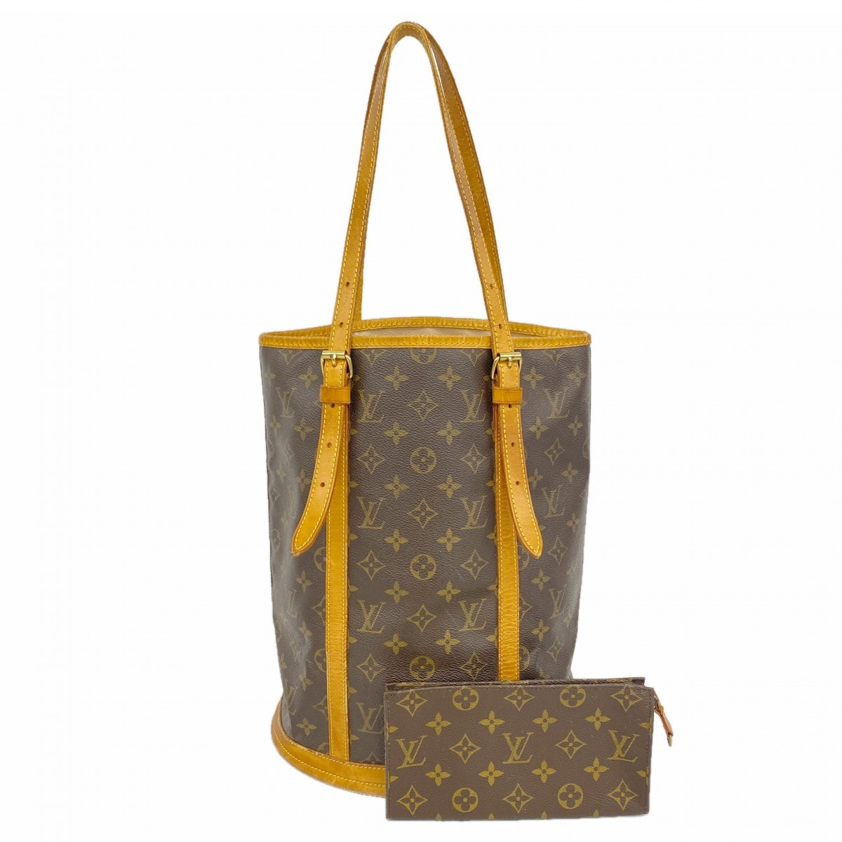 【6dd4039】ルイヴィトン トートバッグ モノグラム バケットGM M42236 ブラウン【中古】レディース