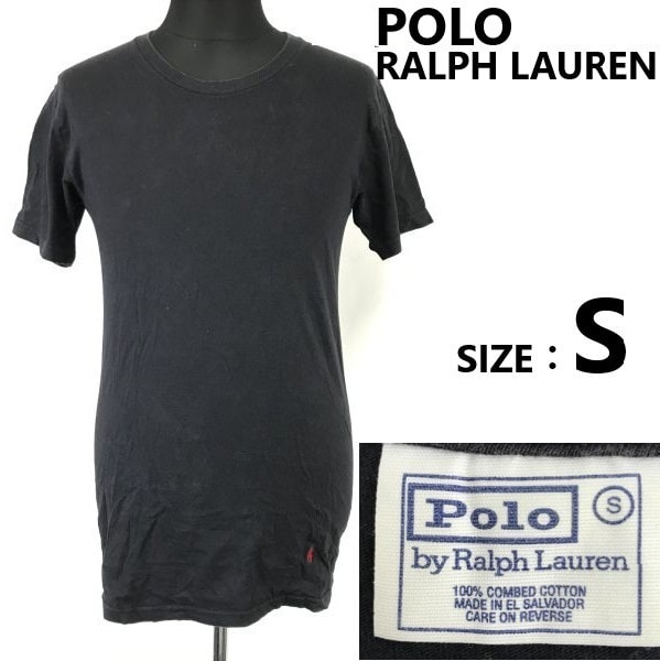 POLO RALPH LAUREN/ラルフローレン★半袖Tシャツ【メンズS/ダークネイビー/navy】インナー/ポニー刺繍/コットン/Tops/Shirts◆sBH944