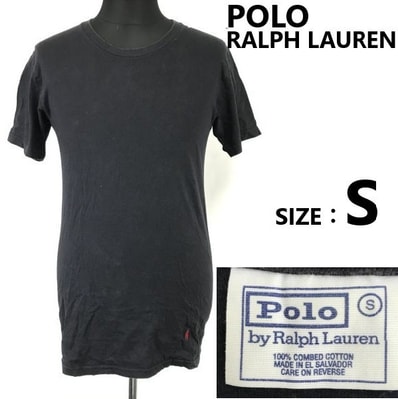 POLO RALPH LAUREN/ラルフローレン★半袖Tシャツ【メンズS/ダークネイビー/navy】インナー/ポニー刺繍/コットン/Tops/Shirts◆sBH944