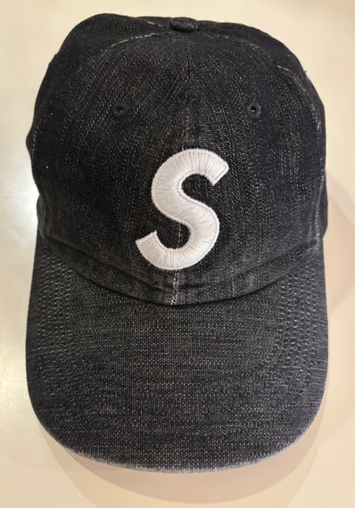 Supreme Cordura Denim S Logo 6-Panel "Black"