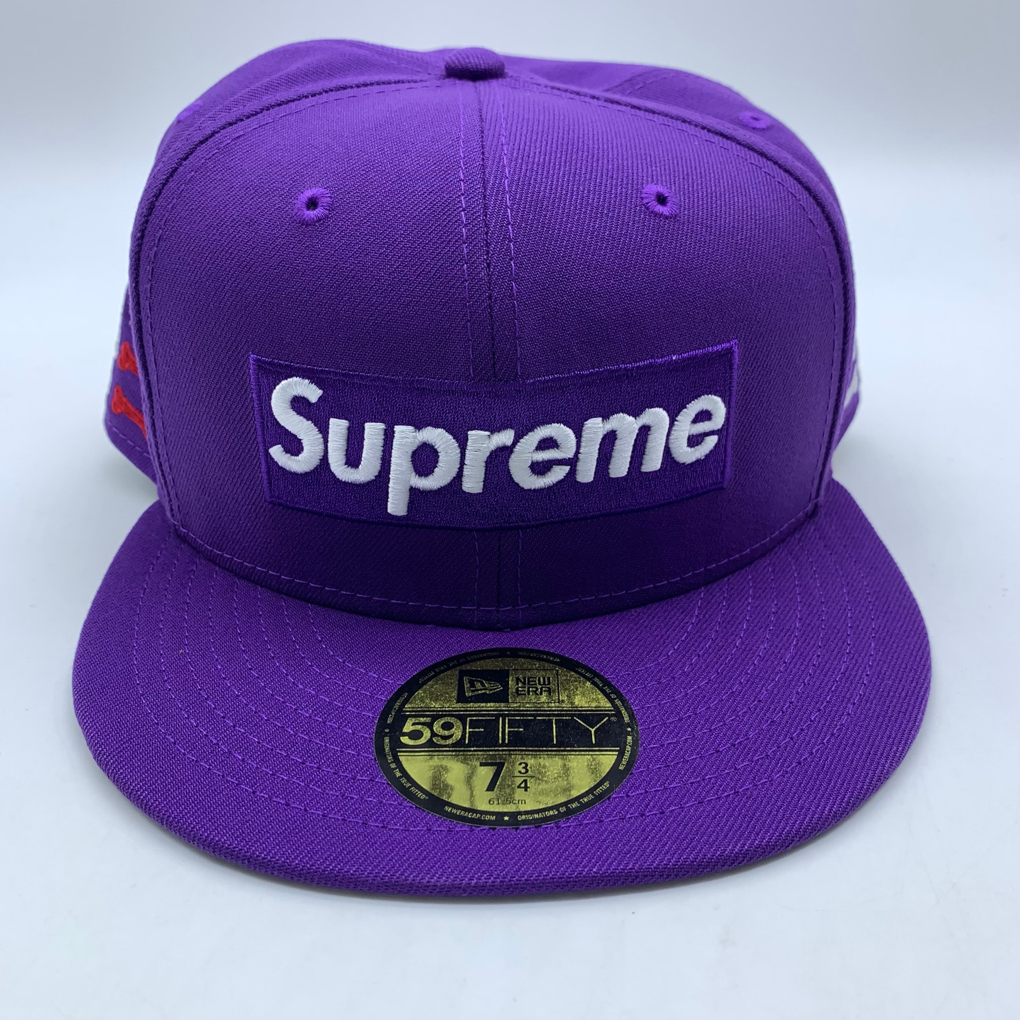 Supreme Bones Box Logo New Era "Purple"