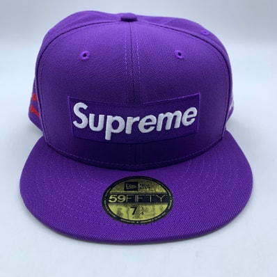 Supreme Bones Box Logo New Era "Purple"