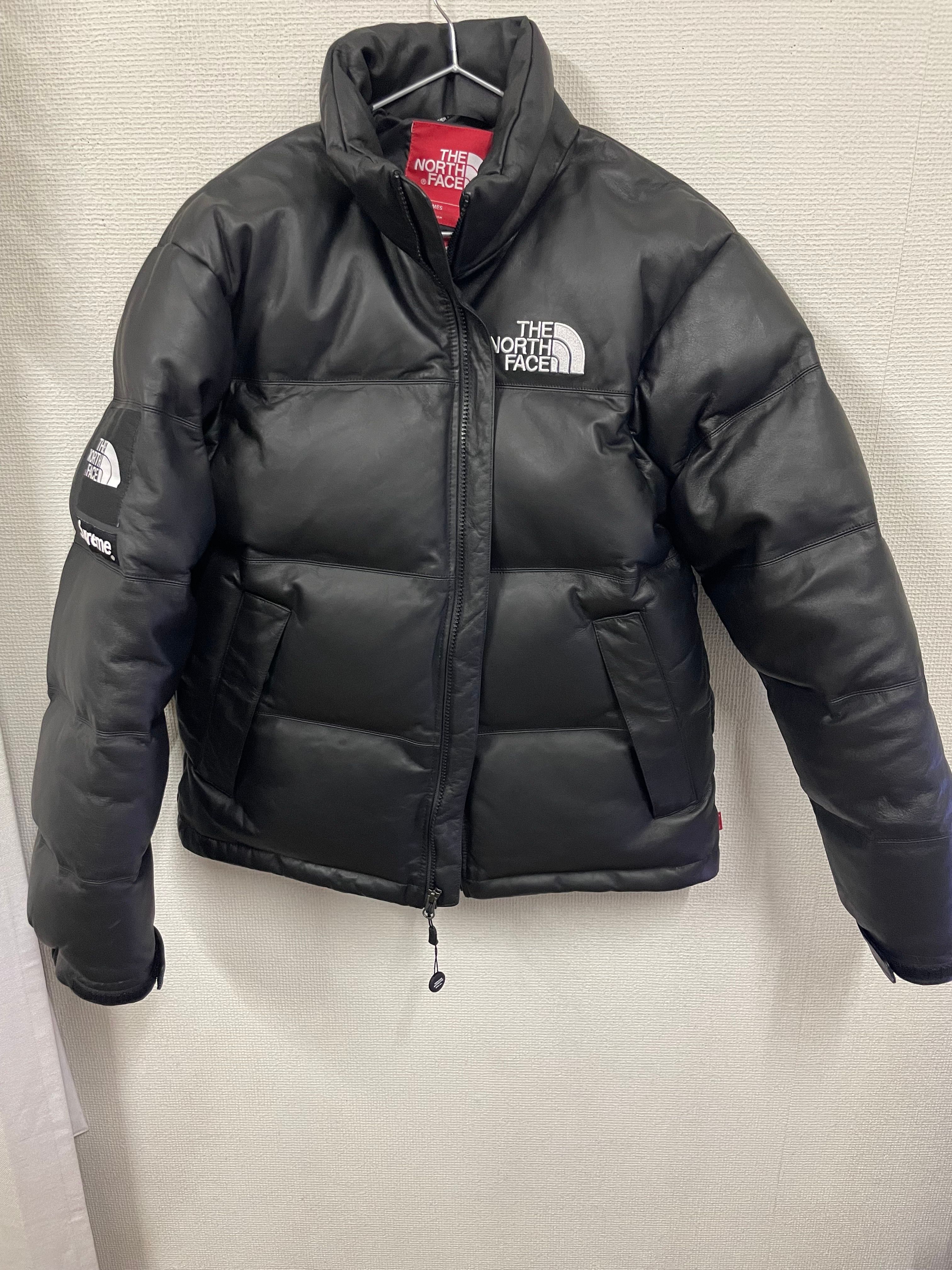 Supreme x The North Face Leather Nuptse Jacket "Black"