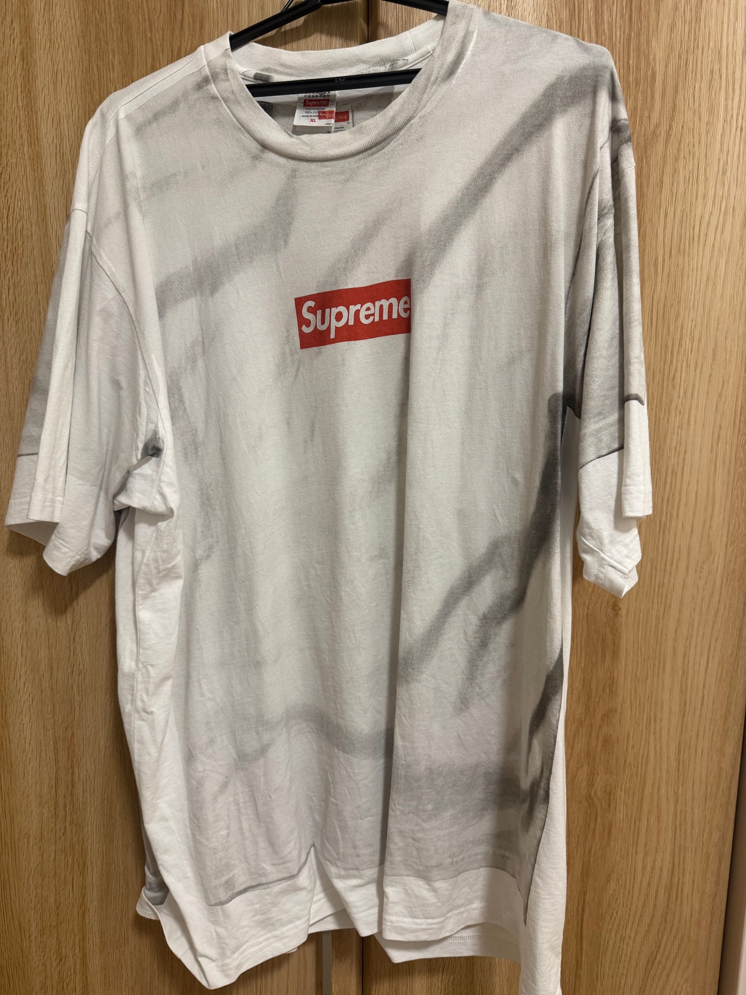 Supreme x MM6 Maison Margiela Box Logo Tee "White"