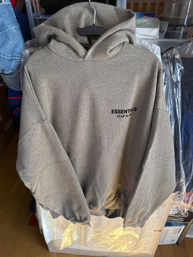 FEAR OF GOD Essentials Fleece Hoodie "Heather Gray"