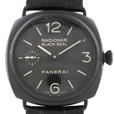 【ノーメンテナンス還元価格】パネライ ラジオミールブラックシール セラミック PAM00292 セラミック 手巻