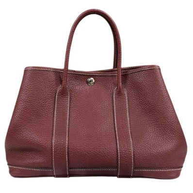エルメス ガーデンパーティTPM トートバッグ ネゴンダ レッド レディース HERMES 中古