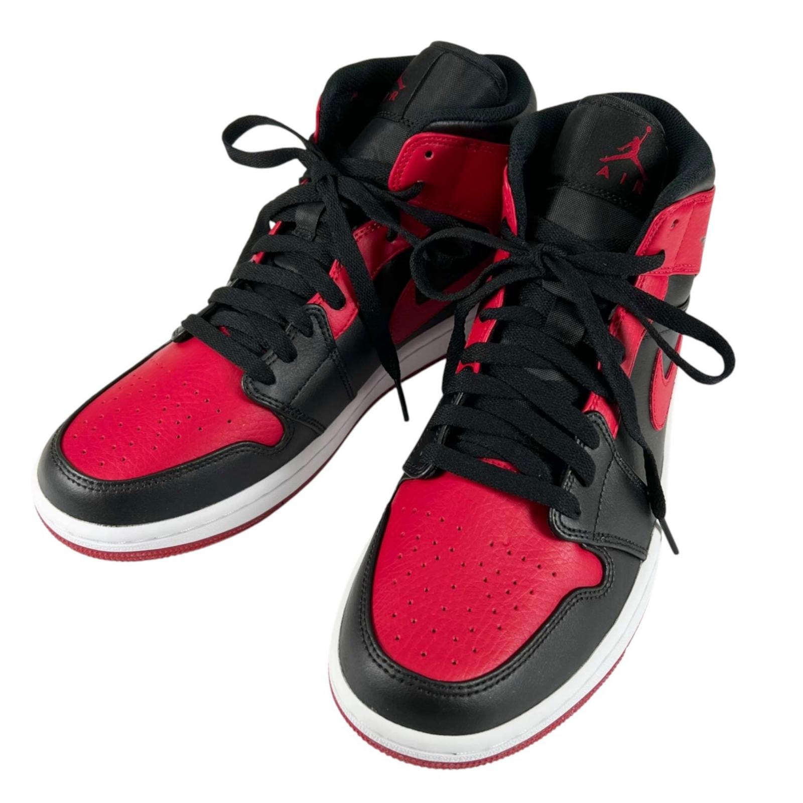 未使用品 NIKE ナイキ AIR JORDAN 1 MID 554724-074 スニーカー レザー/合成繊維 レッド メンズ 26 41 8【古着】【中古】